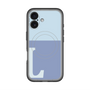 スリムプロテクションプレミアムケース with MagSafe［ オリジナル - initial two tone - L blue ］