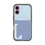 スリムプロテクションプレミアムケース with MagSafe［ オリジナル - initial two tone - L blue ］