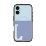 スリムプロテクションプレミアムケース with MagSafe［ オリジナル - initial two tone - L blue ］