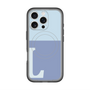 スリムプロテクションプレミアムケース with MagSafe［ オリジナル - initial two tone - L blue ］