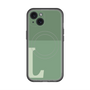 スリムプロテクションプレミアムケース with MagSafe［ オリジナル - initial two tone - L green ］