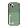 スリムプロテクションプレミアムケース with MagSafe［ オリジナル - initial two tone - L green ］