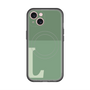 スリムプロテクションプレミアムケース with MagSafe［ オリジナル - initial two tone - L green ］