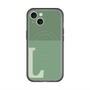 スリムプロテクションプレミアムケース with MagSafe［ オリジナル - initial two tone - L green ］