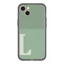 スリムプロテクションプレミアムケース with MagSafe［ オリジナル - initial two tone - L green ］