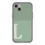 スリムプロテクションプレミアムケース with MagSafe［ オリジナル - initial two tone - L green ］