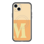 スリムプロテクションプレミアムケース with MagSafe［ オリジナル - initial two tone - M orange ］