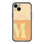 スリムプロテクションプレミアムケース with MagSafe［ オリジナル - initial two tone - M orange ］