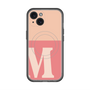 スリムプロテクションプレミアムケース with MagSafe［ オリジナル - initial two tone - M pink ］