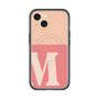 スリムプロテクションプレミアムケース with MagSafe［ オリジナル - initial two tone - M pink ］