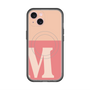 スリムプロテクションプレミアムケース with MagSafe［ オリジナル - initial two tone - M pink ］