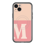 スリムプロテクションプレミアムケース with MagSafe［ オリジナル - initial two tone - M pink ］