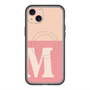 スリムプロテクションプレミアムケース with MagSafe［ オリジナル - initial two tone - M pink ］