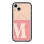 スリムプロテクションプレミアムケース with MagSafe［ オリジナル - initial two tone - M pink ］