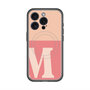 スリムプロテクションプレミアムケース with MagSafe［ オリジナル - initial two tone - M pink ］