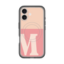 スリムプロテクションプレミアムケース with MagSafe［ オリジナル - initial two tone - M pink ］