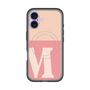 スリムプロテクションプレミアムケース with MagSafe［ オリジナル - initial two tone - M pink ］