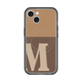 スリムプロテクションプレミアムケース with MagSafe［ オリジナル - initial two tone - M brown ］