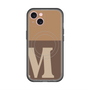 スリムプロテクションプレミアムケース with MagSafe［ オリジナル - initial two tone - M brown ］
