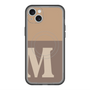 スリムプロテクションプレミアムケース with MagSafe［ オリジナル - initial two tone - M brown ］