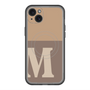 スリムプロテクションプレミアムケース with MagSafe［ オリジナル - initial two tone - M brown ］