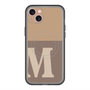 スリムプロテクションプレミアムケース with MagSafe［ オリジナル - initial two tone - M brown ］