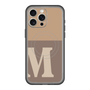 スリムプロテクションプレミアムケース with MagSafe［ オリジナル - initial two tone - M brown ］