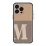 スリムプロテクションプレミアムケース with MagSafe［ オリジナル - initial two tone - M brown ］