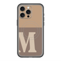 スリムプロテクションプレミアムケース with MagSafe［ オリジナル - initial two tone - M brown ］