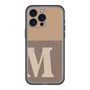スリムプロテクションプレミアムケース with MagSafe［ オリジナル - initial two tone - M brown ］
