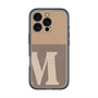 スリムプロテクションプレミアムケース with MagSafe［ オリジナル - initial two tone - M brown ］