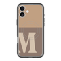 スリムプロテクションプレミアムケース with MagSafe［ オリジナル - initial two tone - M brown ］