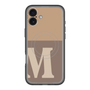 スリムプロテクションプレミアムケース with MagSafe［ オリジナル - initial two tone - M brown ］