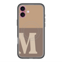 スリムプロテクションプレミアムケース with MagSafe［ オリジナル - initial two tone - M brown ］