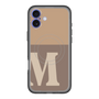 スリムプロテクションプレミアムケース with MagSafe［ オリジナル - initial two tone - M brown ］