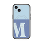 スリムプロテクションプレミアムケース with MagSafe［ オリジナル - initial two tone - M blue ］