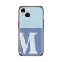 スリムプロテクションプレミアムケース with MagSafe［ オリジナル - initial two tone - M blue ］
