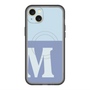 スリムプロテクションプレミアムケース with MagSafe［ オリジナル - initial two tone - M blue ］