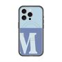 スリムプロテクションプレミアムケース with MagSafe［ オリジナル - initial two tone - M blue ］