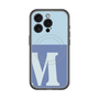 スリムプロテクションプレミアムケース with MagSafe［ オリジナル - initial two tone - M blue ］