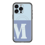 スリムプロテクションプレミアムケース with MagSafe［ オリジナル - initial two tone - M blue ］