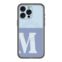 スリムプロテクションプレミアムケース with MagSafe［ オリジナル - initial two tone - M blue ］
