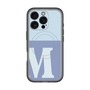 スリムプロテクションプレミアムケース with MagSafe［ オリジナル - initial two tone - M blue ］