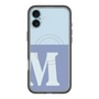 スリムプロテクションプレミアムケース with MagSafe［ オリジナル - initial two tone - M blue ］