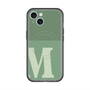 スリムプロテクションプレミアムケース with MagSafe［ オリジナル - initial two tone - M green ］