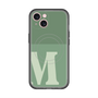 スリムプロテクションプレミアムケース with MagSafe［ オリジナル - initial two tone - M green ］