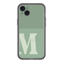 スリムプロテクションプレミアムケース with MagSafe［ オリジナル - initial two tone - M green ］