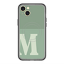 スリムプロテクションプレミアムケース with MagSafe［ オリジナル - initial two tone - M green ］