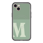 スリムプロテクションプレミアムケース with MagSafe［ オリジナル - initial two tone - M green ］