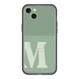 スリムプロテクションプレミアムケース with MagSafe［ オリジナル - initial two tone - M green ］